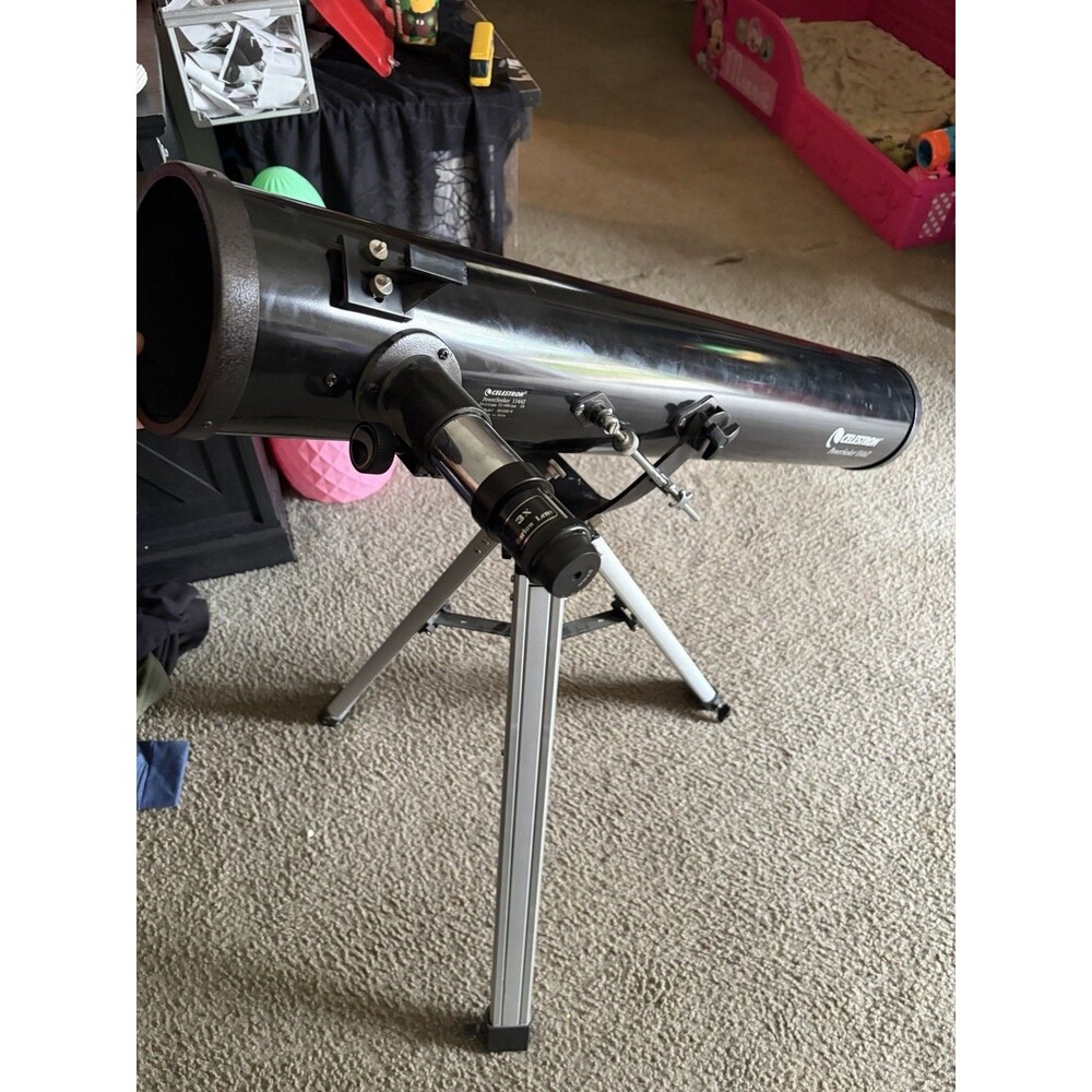 Celestron PowerSeeker 114AZ Reflector Telescope 675x 114mm Altazimuth Mounted